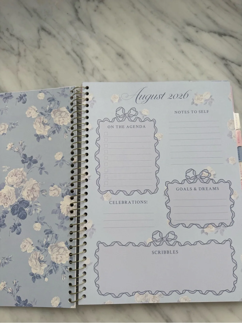 LoveShackFancy Blue Floral 2026-2027 Planner